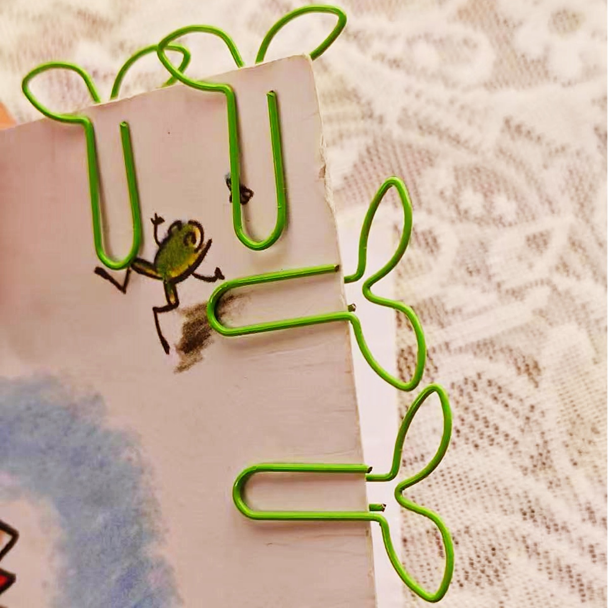 Garden Journal Planner - 20Pcs Green Sprout Paper Clips Cute