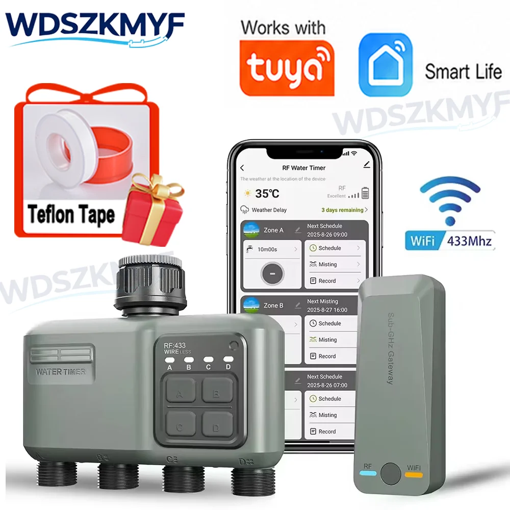Smart Garden Watering Can - WiFi RF433 Smart Garden Sprinkler Water