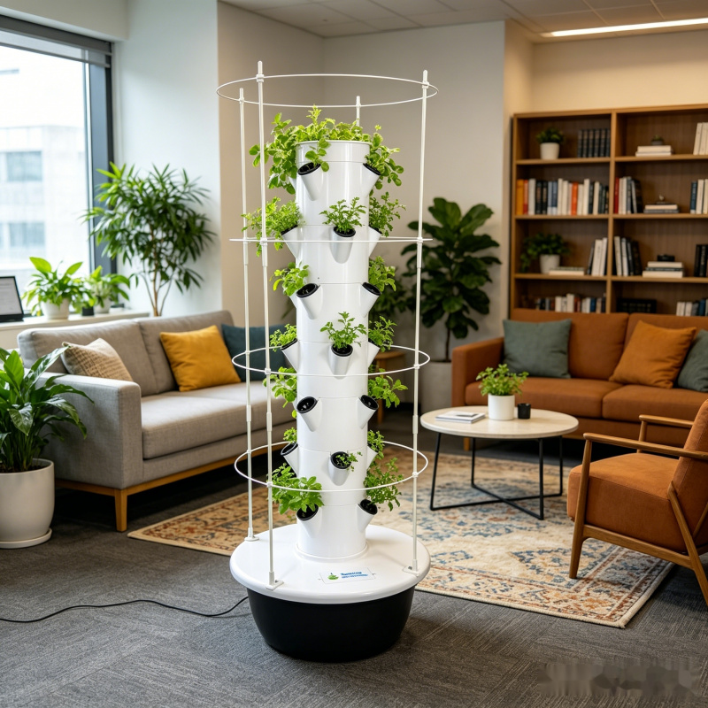 Smart Garden Vertical Planter - SpaceTree Cross-Border Vertical Hydroponic Tower System