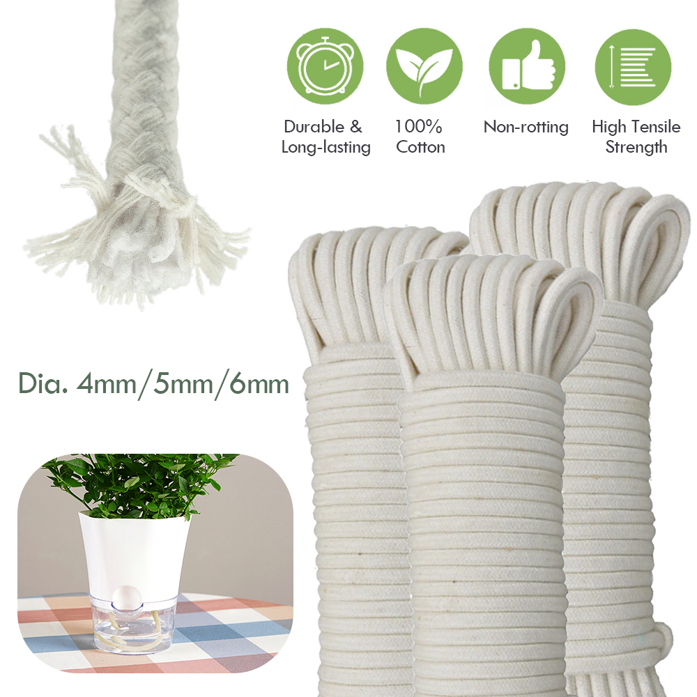 Smart Garden Herb - 4/5/6mm Self Watering Cotton Wick Cord