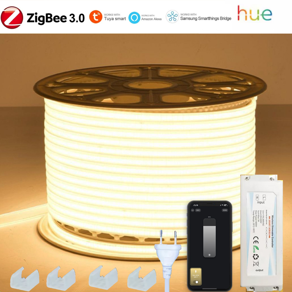 EU 220V ZIGBEE 3.0 COB LED Str - Smart Zigbee Garden Light recension och pris