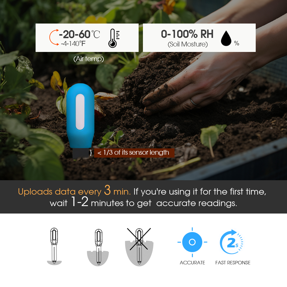 Smart Zigbee Soil Sensor for H - Smart Garden Home recension och pris