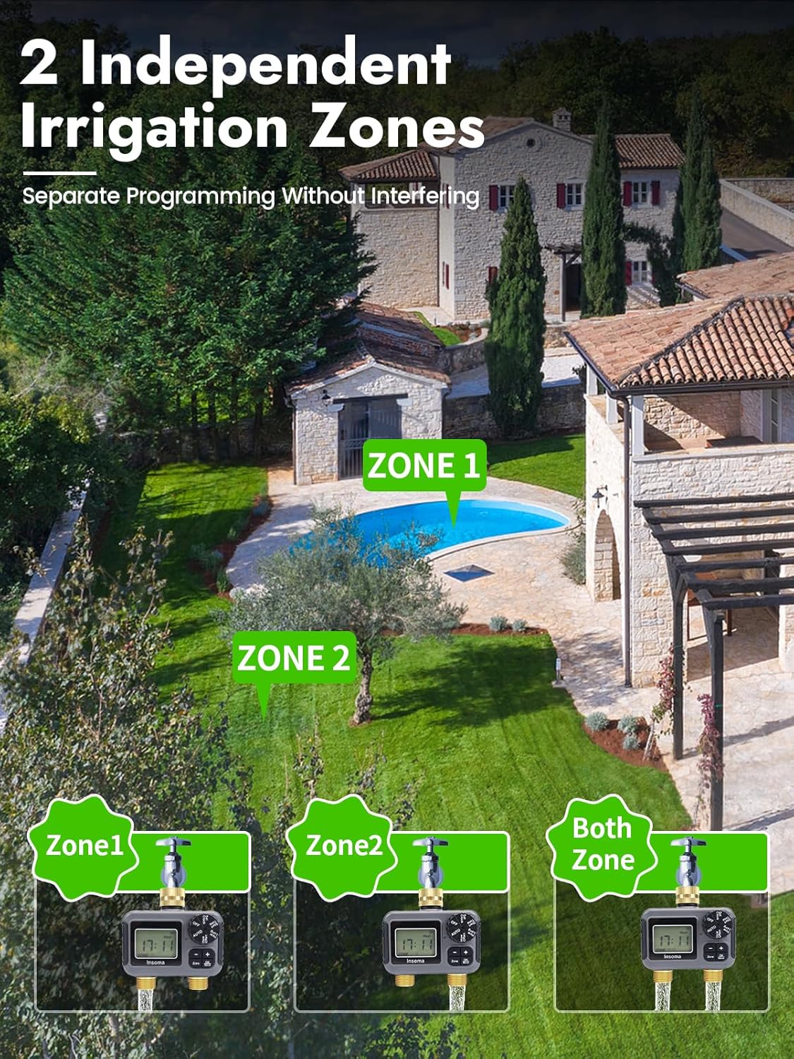 Dual Outlets Smart Irrigation  - Smart Garden Refill recension och pris