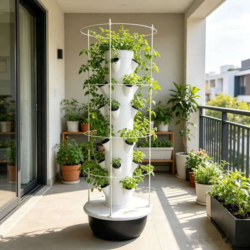 9 Layer Aeroponic Hydroponic V - Smart Garden Vertical Planter recension och pris