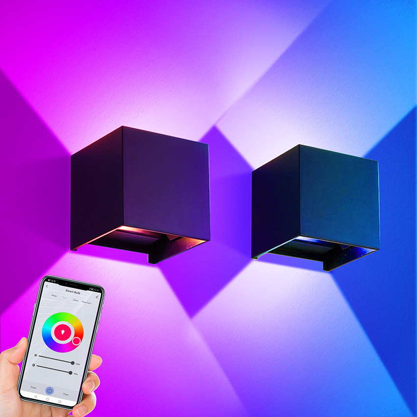 12W LED Outdoor Wall Light RGB - Smart Zigbee Garden Light recension och pris