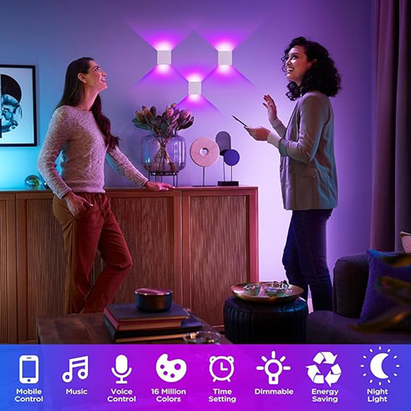 12W LED Outdoor Wall Light RGB - Smart Zigbee Garden Light recension och pris