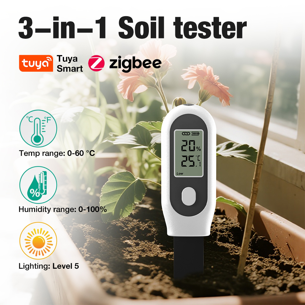 3 in 1 Soil Tester Zigbee Smar - Smart Garden Moisture Sensor recension och pris