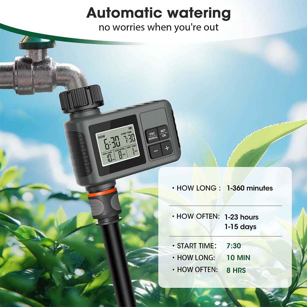 30-5m Garden LCD Button Timer  - Smart Garden Watering Can recension och pris