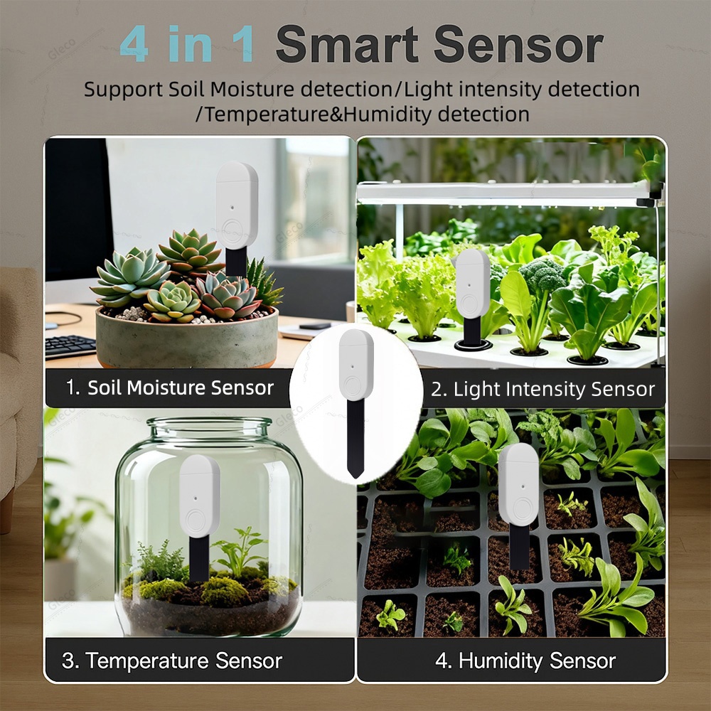4in1 Zigbee Soil Moisture Temp - Smart Zigbee Garden Light recension och pris
