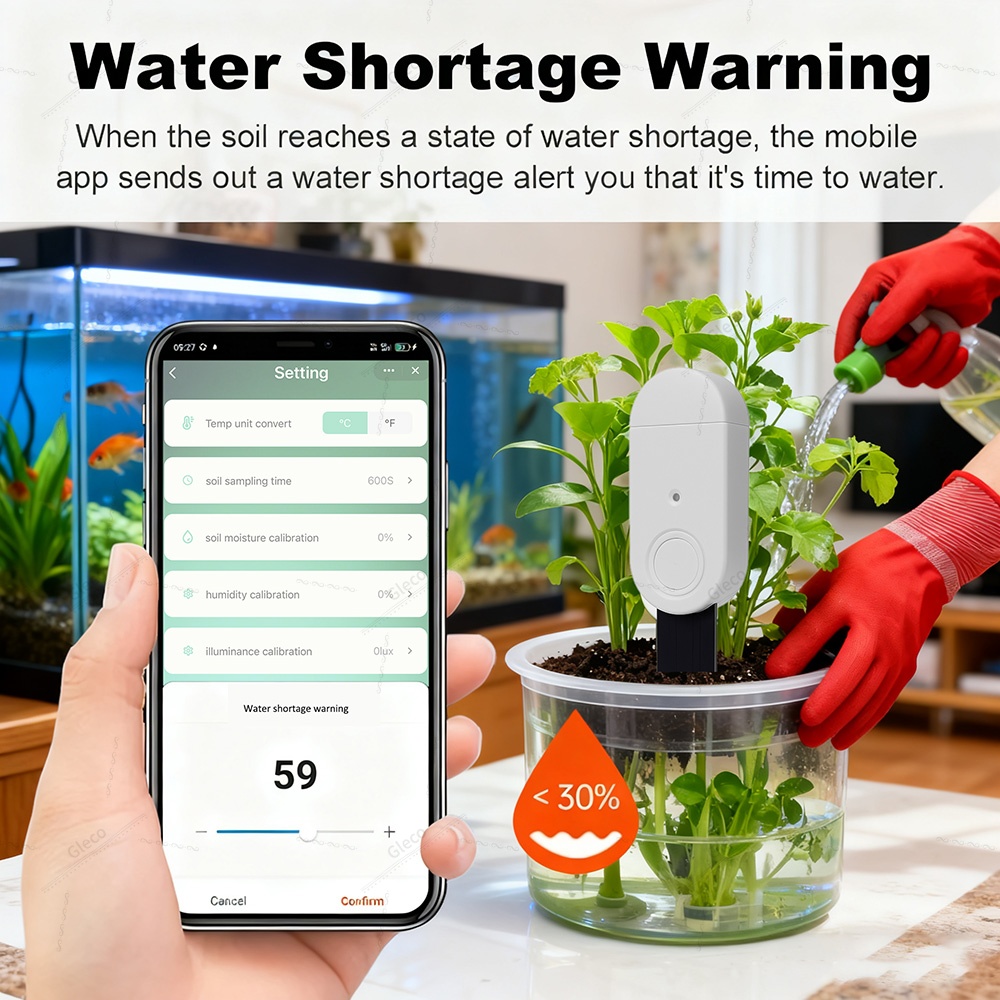 4in1 Zigbee Soil Moisture Temp - Smart Zigbee Garden Light recension och pris
