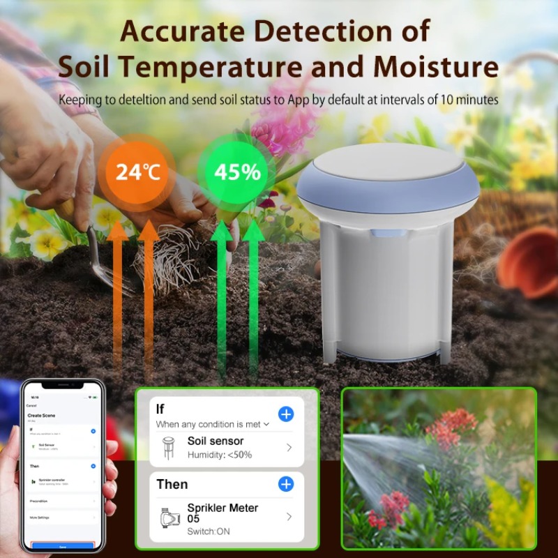 New Smart Soil Sensor Solar Mo - Smart Garden Moisture Sensor recension och pris