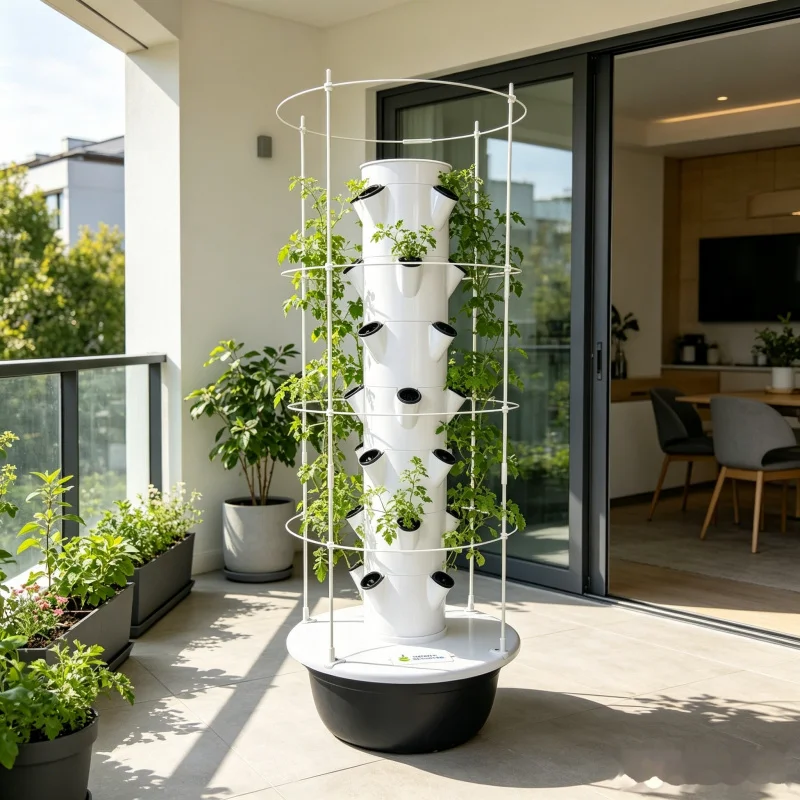 9 Layer Hydroponic Tower Indoo - Smart Garden Vertical Planter recension och pris