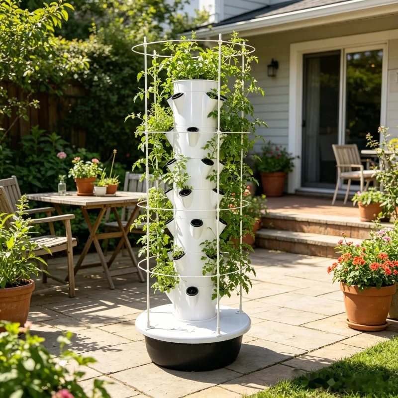 9 Layer Hydroponic Tower Indoo - Smart Garden Vertical Planter recension och pris