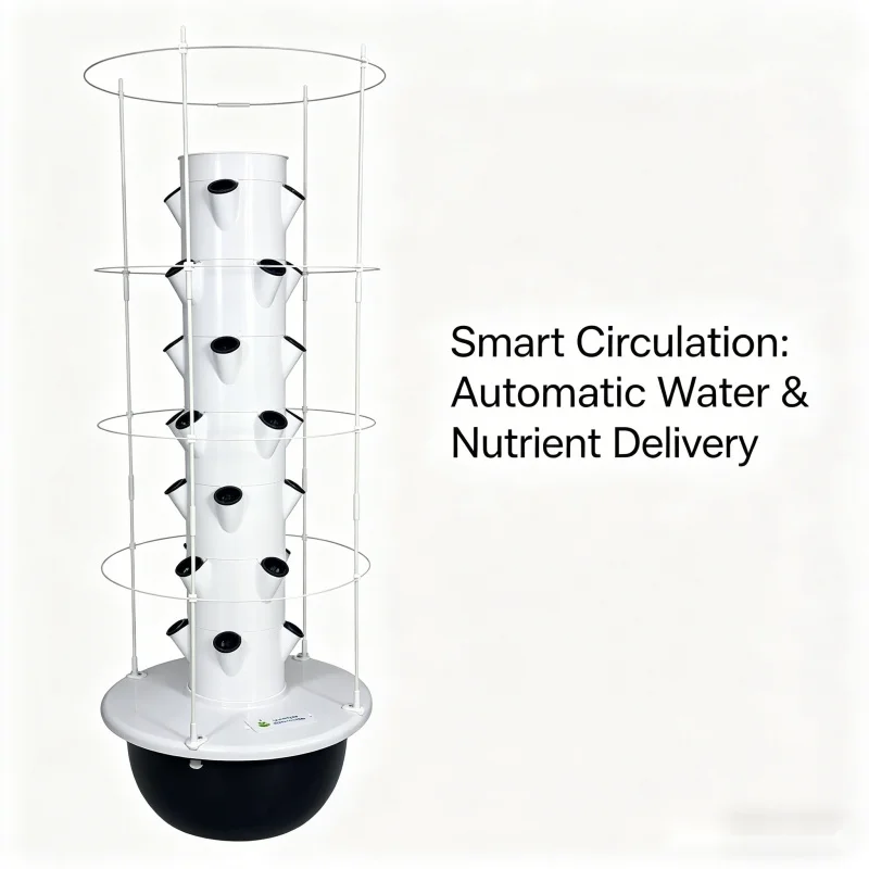 9 Layer Hydroponic Tower Indoo - Smart Garden Vertical Planter recension och pris