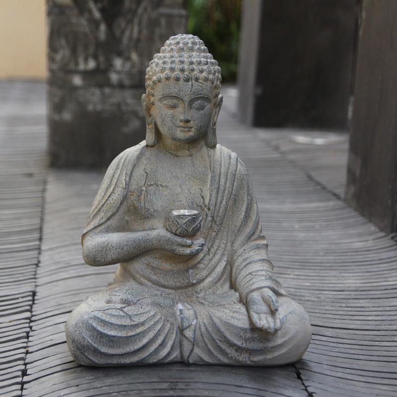 Resin Solar Buddha Statue Scul - Smart Garden Solar recension och pris
