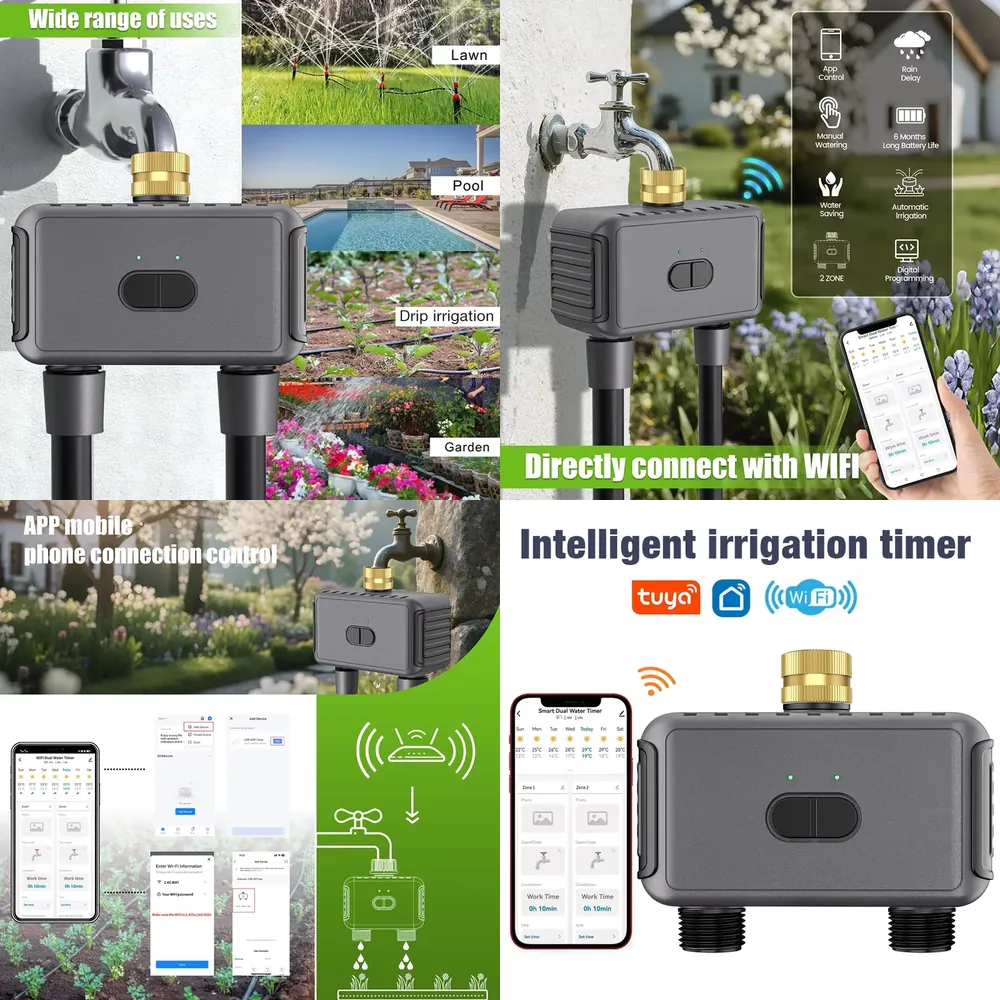 WAP01 WiFi APP Control Dual Ho - Smart Garden Watering recension och pris