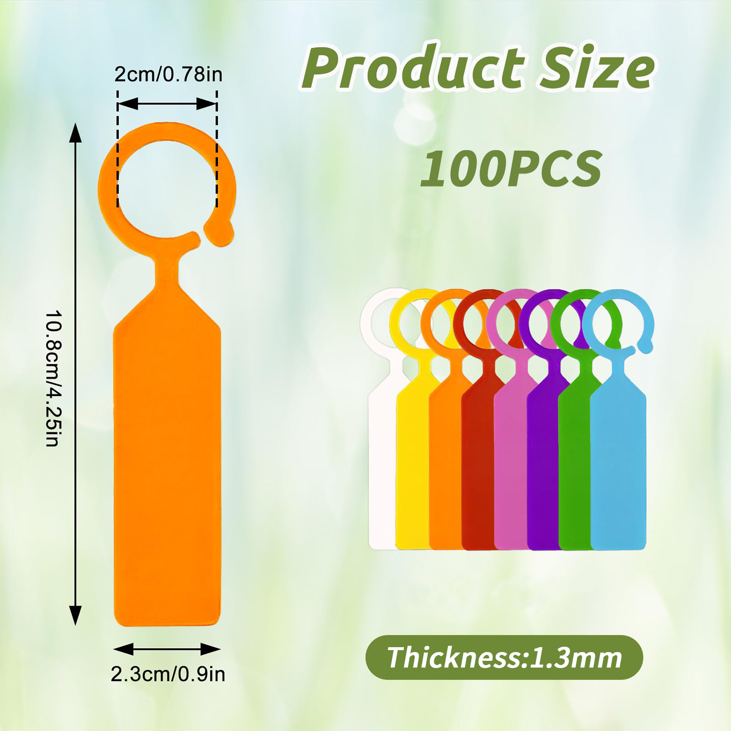 100PCS 10.7x2.3CM Plastic Gard - Garden Journal Planner recension och pris