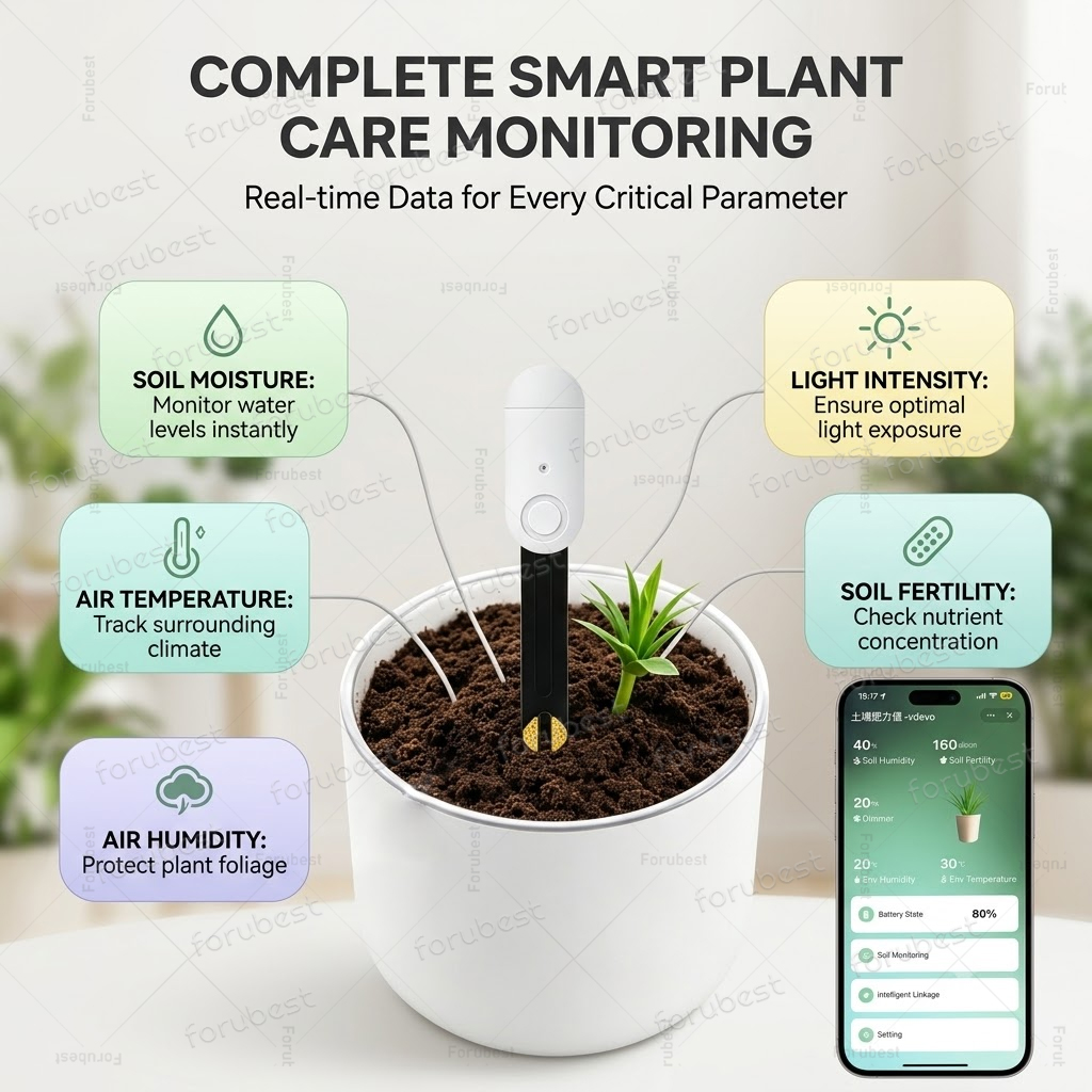 Smart ZigBee Soil Moisture Sen - Smart Zigbee Garden Light recension och pris