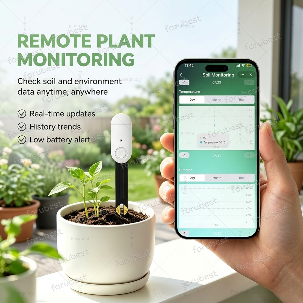 Smart ZigBee Soil Moisture Sen - Smart Zigbee Garden Light recension och pris