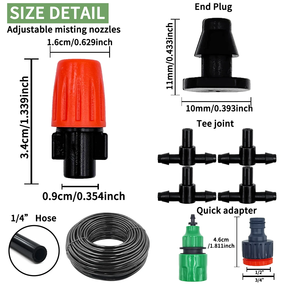 Fog Nozzles Irrigation Kit 5M- - Smart Garden Herb recension och pris