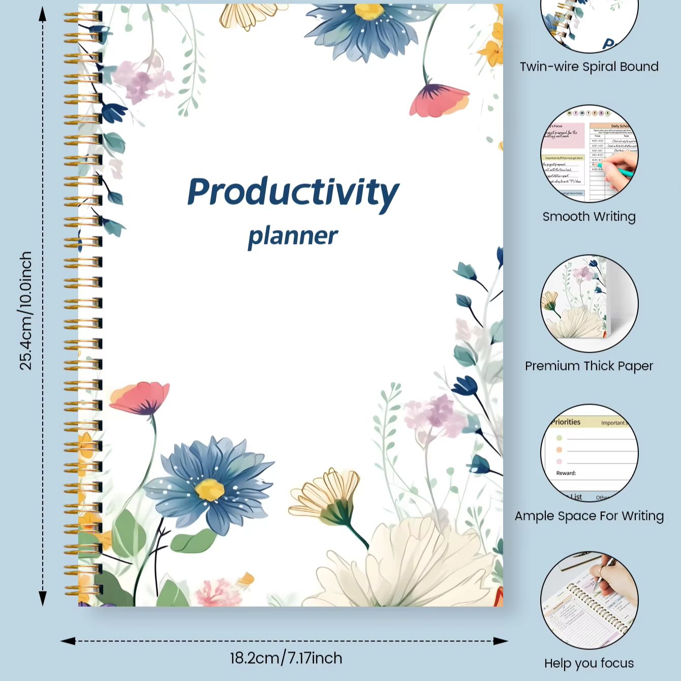 Floral Productivity Planner Sp - Garden Journal Planner recension och pris