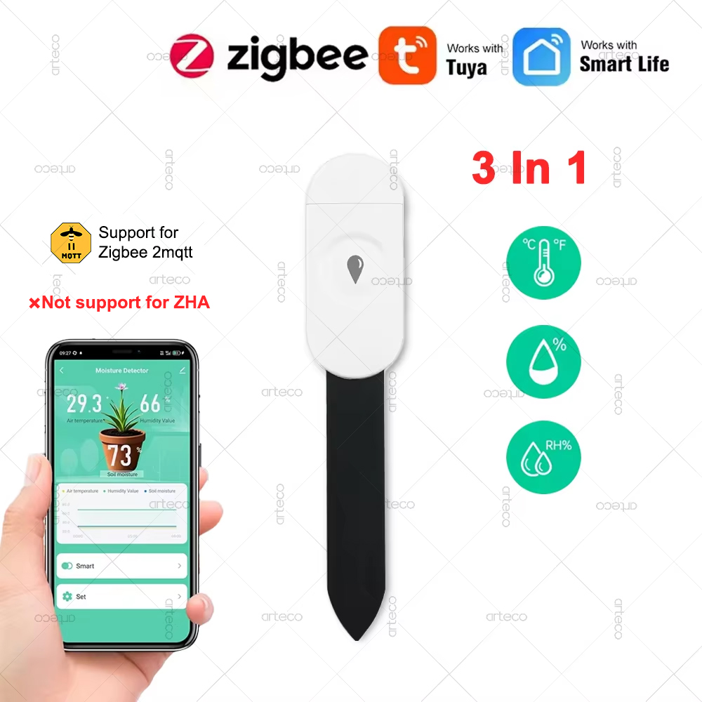 Tuya Zigbee Temperature Humidi - Smart Garden Moisture Sensor recension och pris