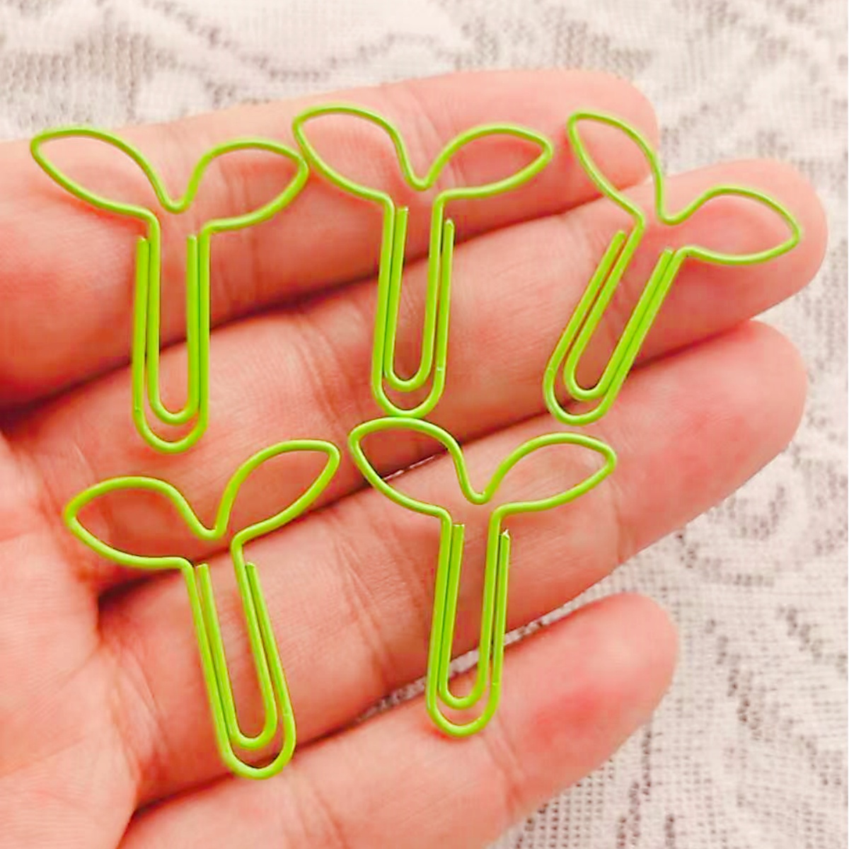 20Pcs Green Sprout Paper Clips - Garden Journal Planner recension och pris