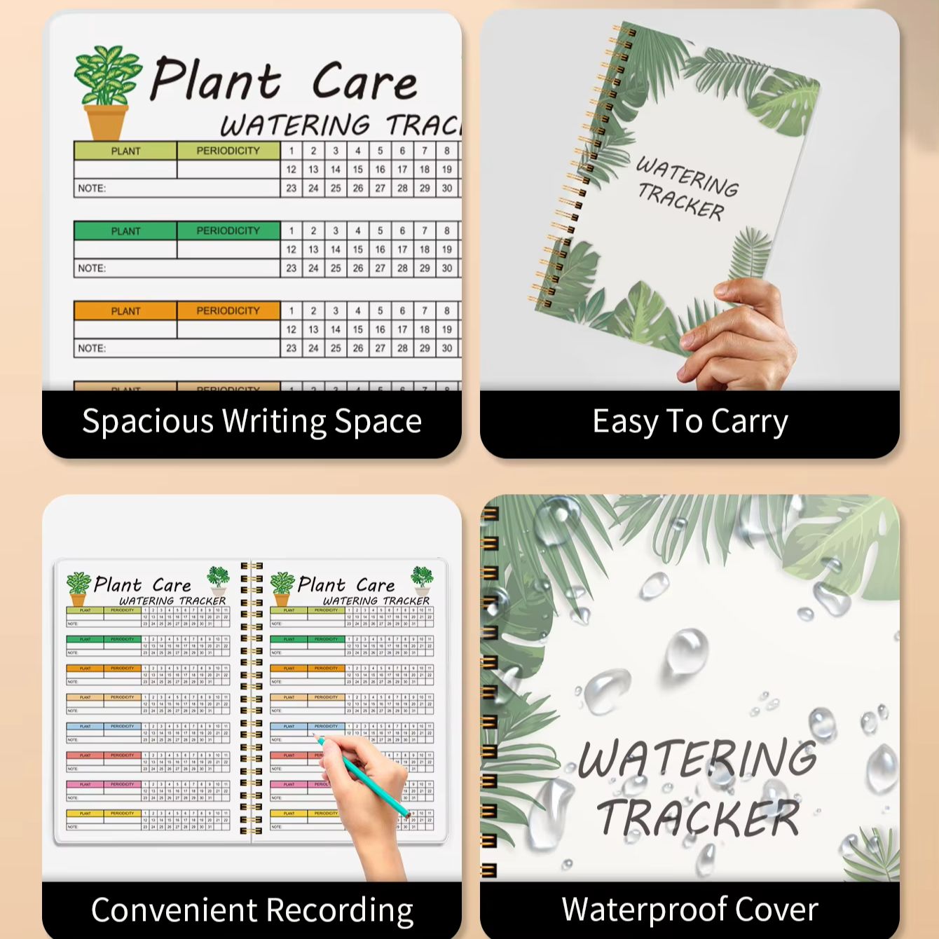 Plant Care Watering Tracker A5 - Garden Journal Planner recension och pris