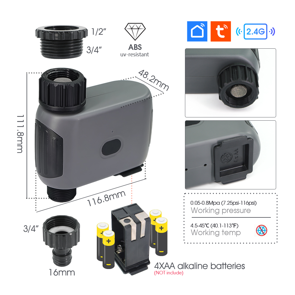 Tuya Smart Wifi Irrigation Tim - Smart Garden Refill recension och pris