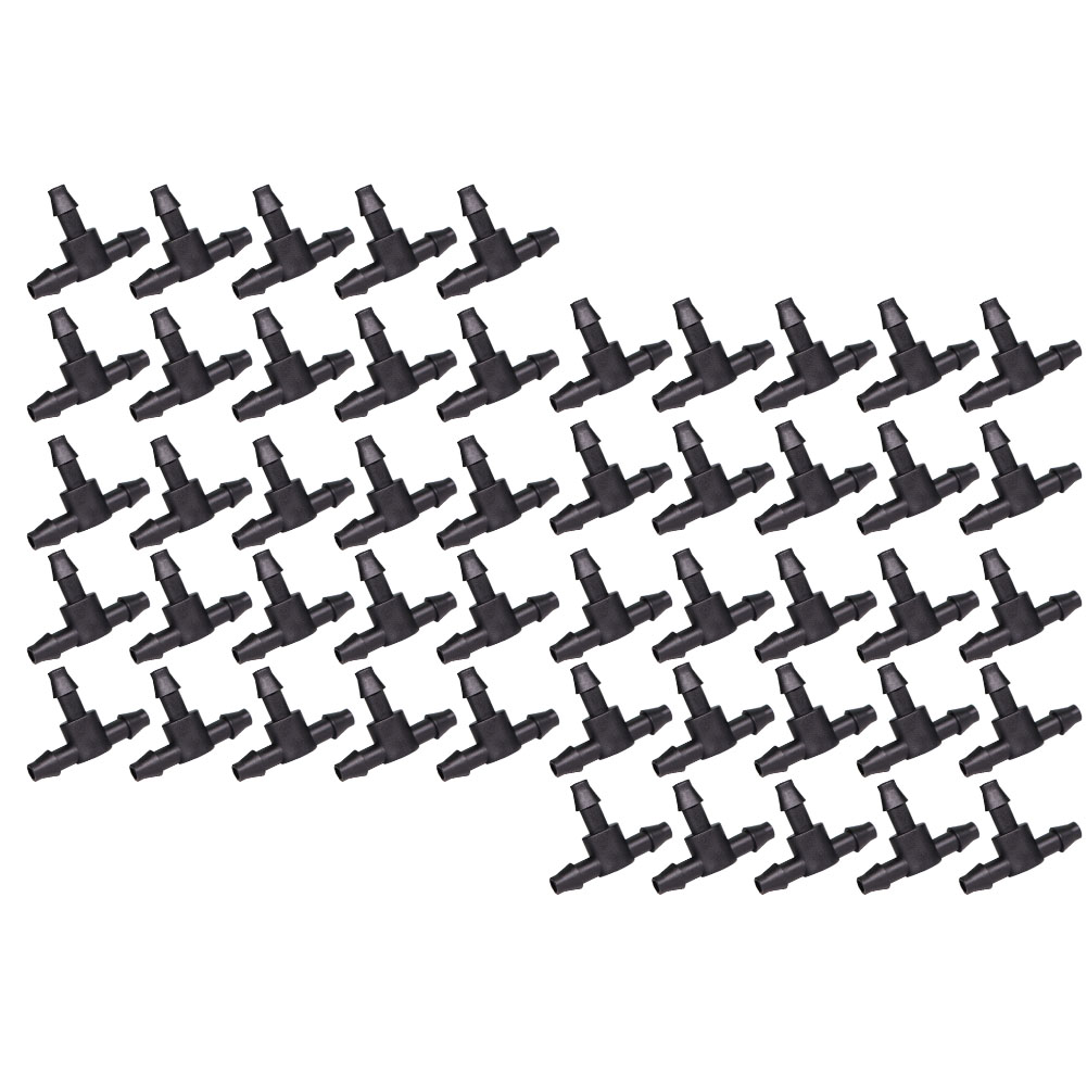 50 Pcs Black 1/4 Inch Barbed T - Smart Garden Tower recension och pris